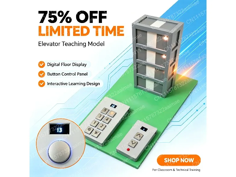 Simulation Elevator Button Panel Toy DIY Interior Call Button with Sound Realistic Educational Hands-on Craft for Kids