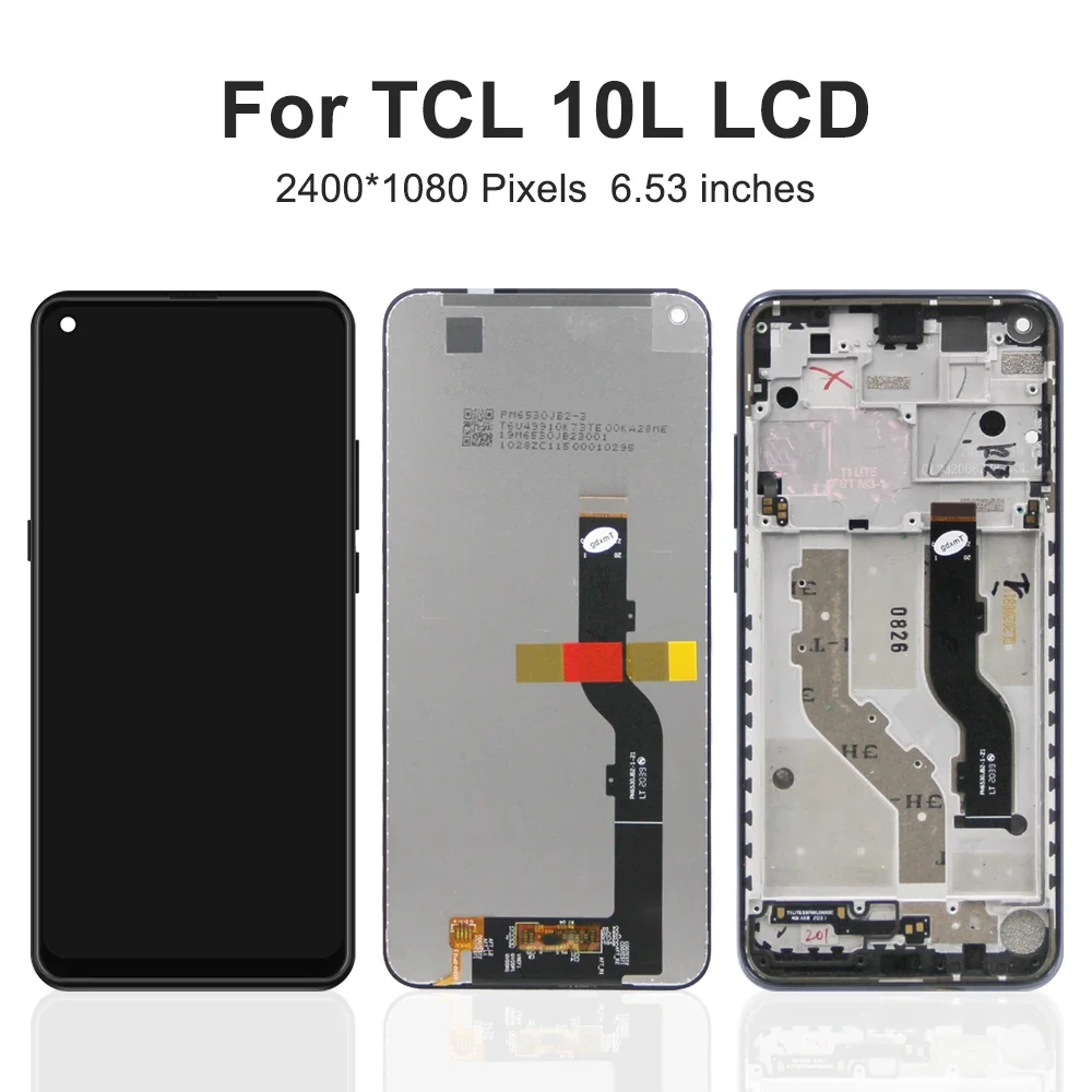 For TCL 10L For  TCL 10 Lite 6.53\'\'T770H T770B 4187U LCD Display Touch Screen Digitizer Assembly Replacement