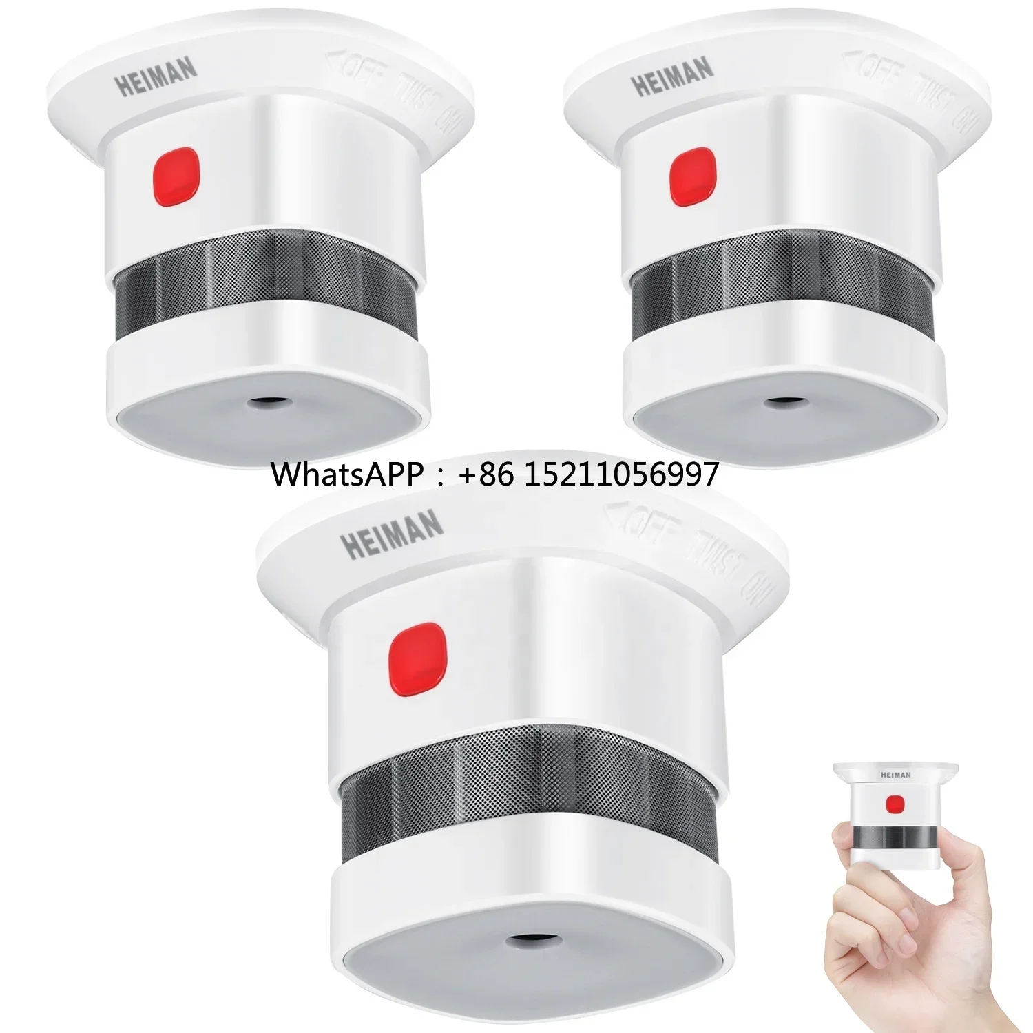 operated smoke detector fire alarm with 10 years battery lifespan  certificate standalone/  battery