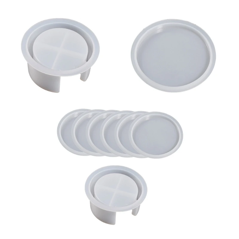 

1/2pcs Resin Molds Set Round Silicone Mold Resin Molds Dropship