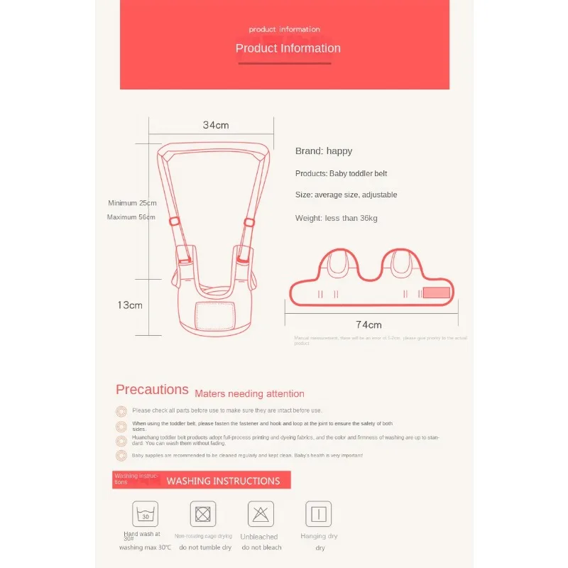 Baby Lerntuch Gürtel Baby Seil atmungsaktiv lernen Anti-Strangulation gürtel Baby Dual-Use Kinder Traktion Kleinkind zu gehen