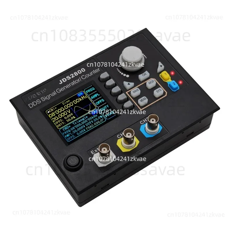 JDS2800 Full CNC Dual Channel Arbitrary Wave Signal DDS Function Signal Source Generator Frequency Meter Counter