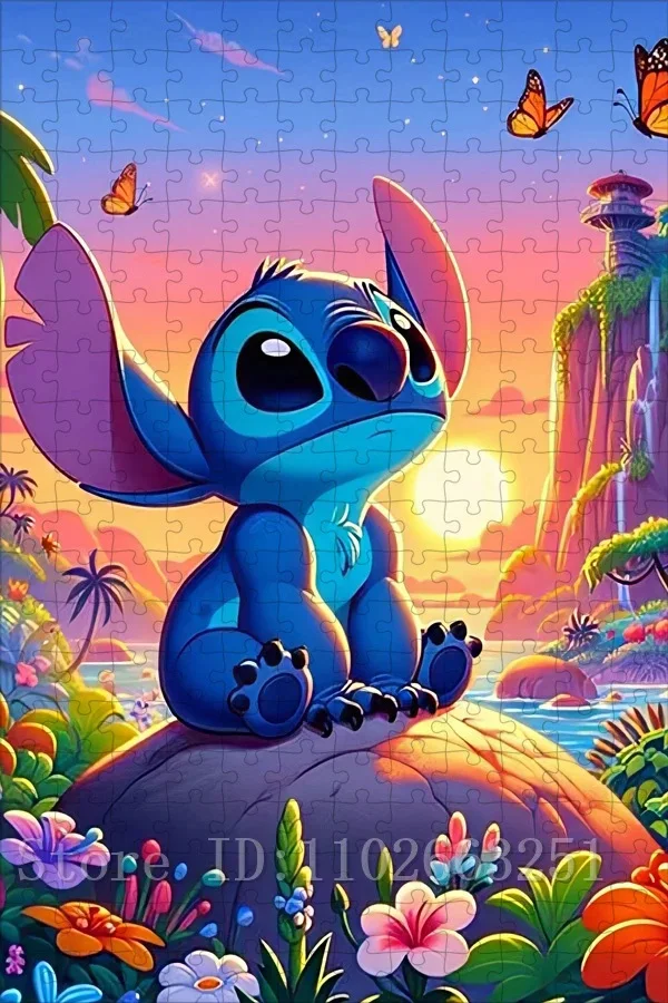 300/500/1000 peças disney ponto quebra-cabeças crianças inteligência jogo brinquedos dos desenhos animados quebra-cabeças artesanais hobbies