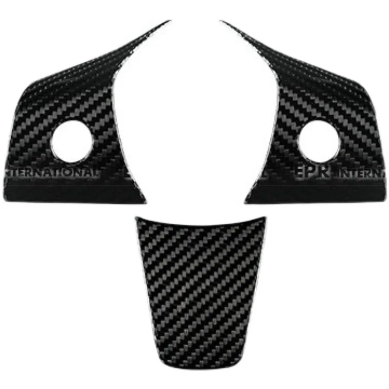 

Suitable for Tesla Model 3 Model Y Car Carbon Fiber Interior Parts Matte Steering Wheel Sticker Protection