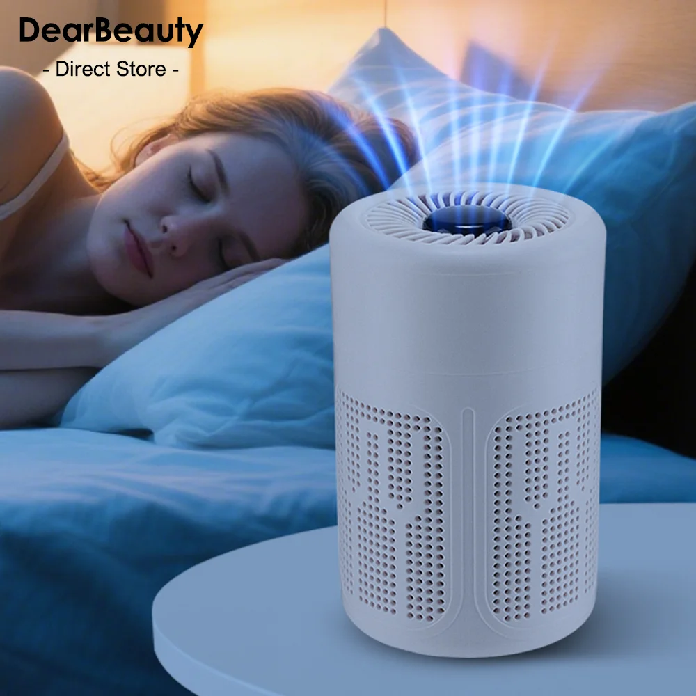 

Мини-настольный очиститель воздуха HEPA-фильтр, технология отрицательных ионов устраняет запахи формальдегида, частицы дыма и пыли, офисный дом