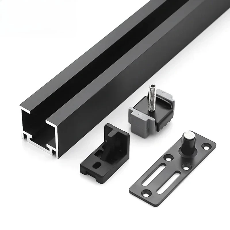 Flush Wooden Sliding Door System Concealed Sliding Door Track System Sliding Door System For Wardrobes Aluminum Track
