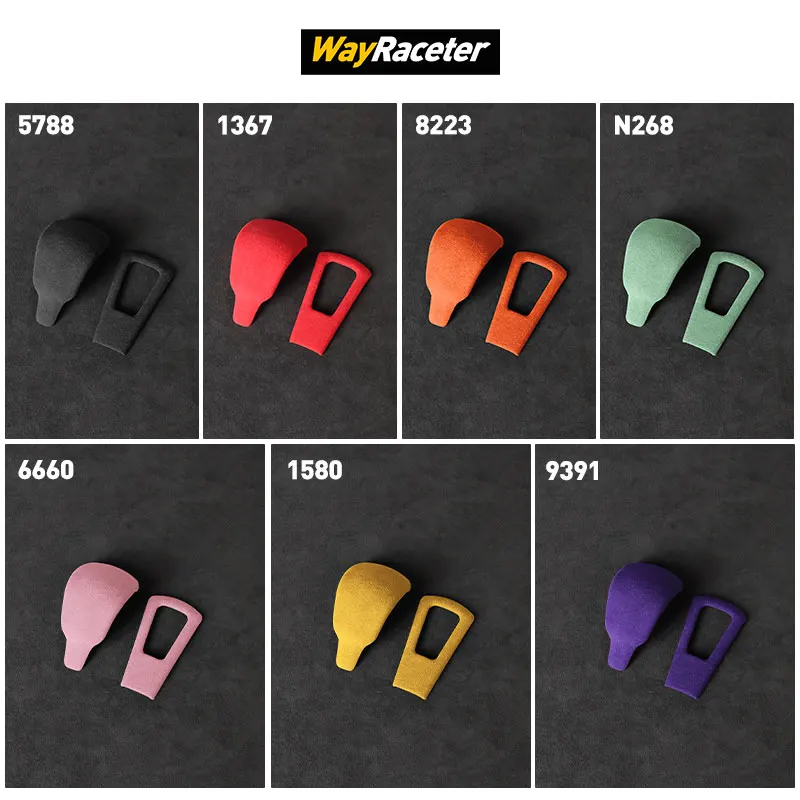 Ultrasuede Suede Wrap LHD & RHD Car Gear Shift Knob Trim Cover For Dodge RAM 1500 2019 2020 2021 2022 2023 Accessories