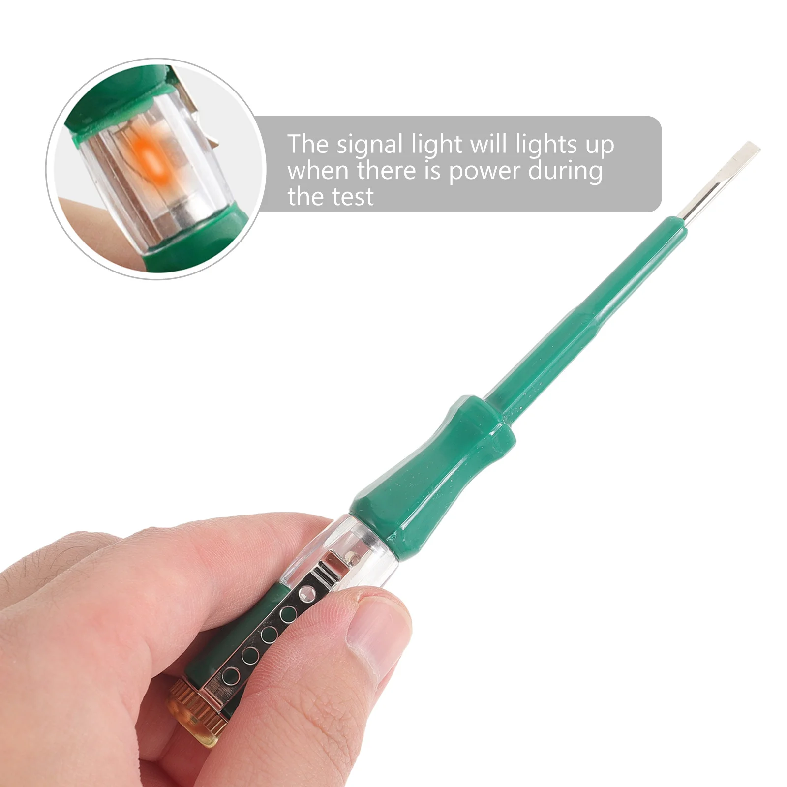 

4pcs Electric Tester Pen Screwdriver Voltage Live Wire Tester Circuit Test Tool Portable Durable Brass Cap Instrument