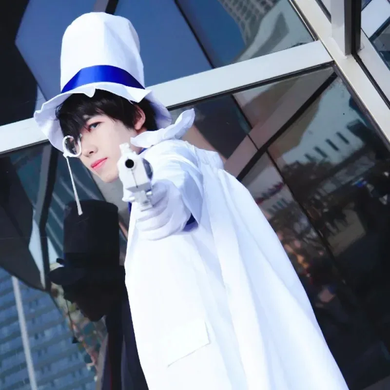 أزياء أنيمي المحقق كونان 7/الكثير ماجيك كايتو التأثيرية للبالغين والأطفال أطقم زي حفلات الهالوين اللص الوهمي