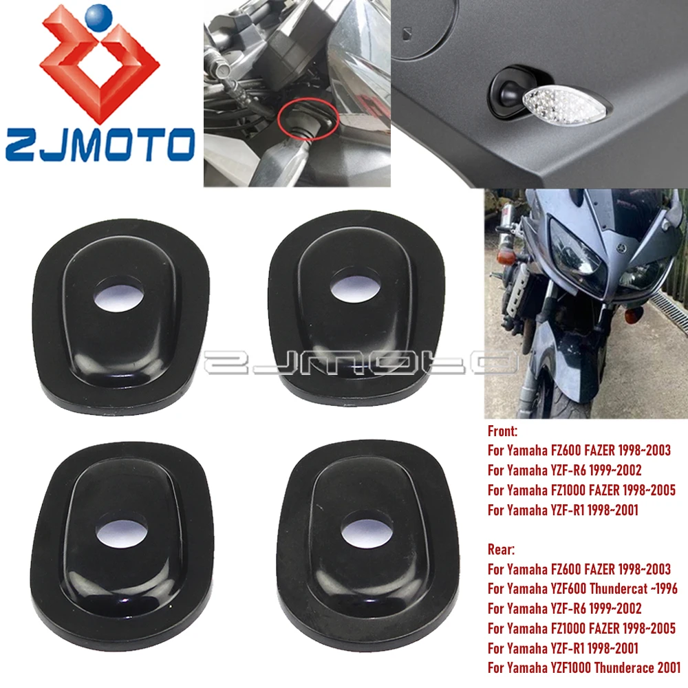 

Front/Rear Indicator Spacer Motorcycle Turn Signal Light Install Adapter Spacers Plate For Yamaha YZF-R6 YZF-R1 YZF FZ 600 1000
