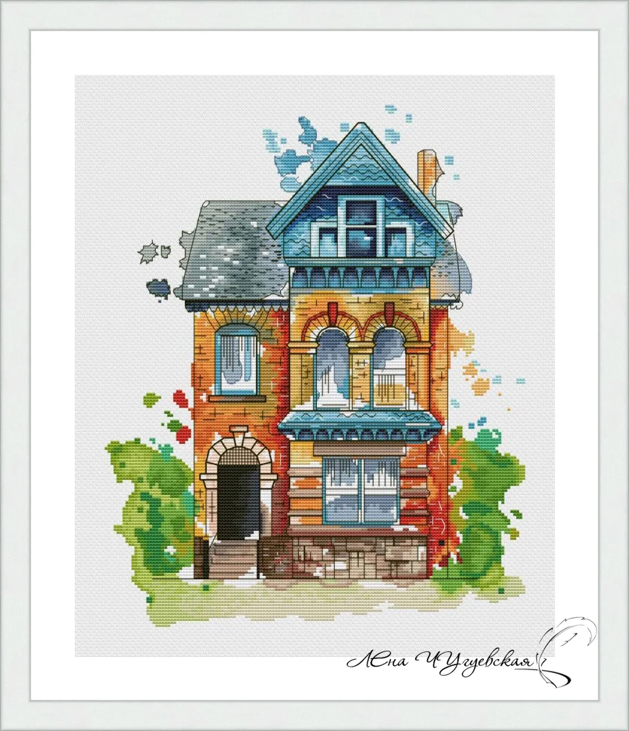 

Quality Beautiful Counted Cross Stitch Kits Embroidered Home Decoration 18-cottage 36-42
