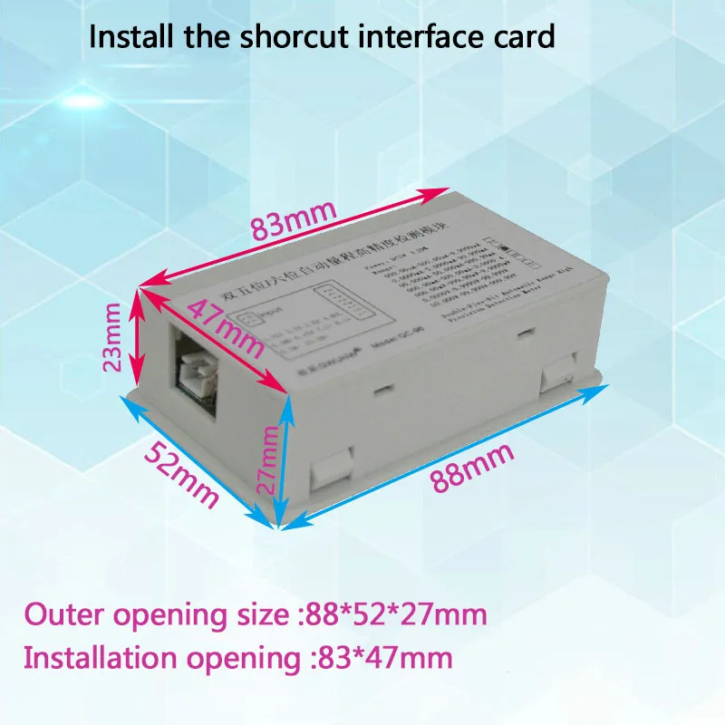 Guichen GC96 high-precision voltmeter/DC digital display dual 5-bit 6-bit/millivolt 999.99mV-999.99V