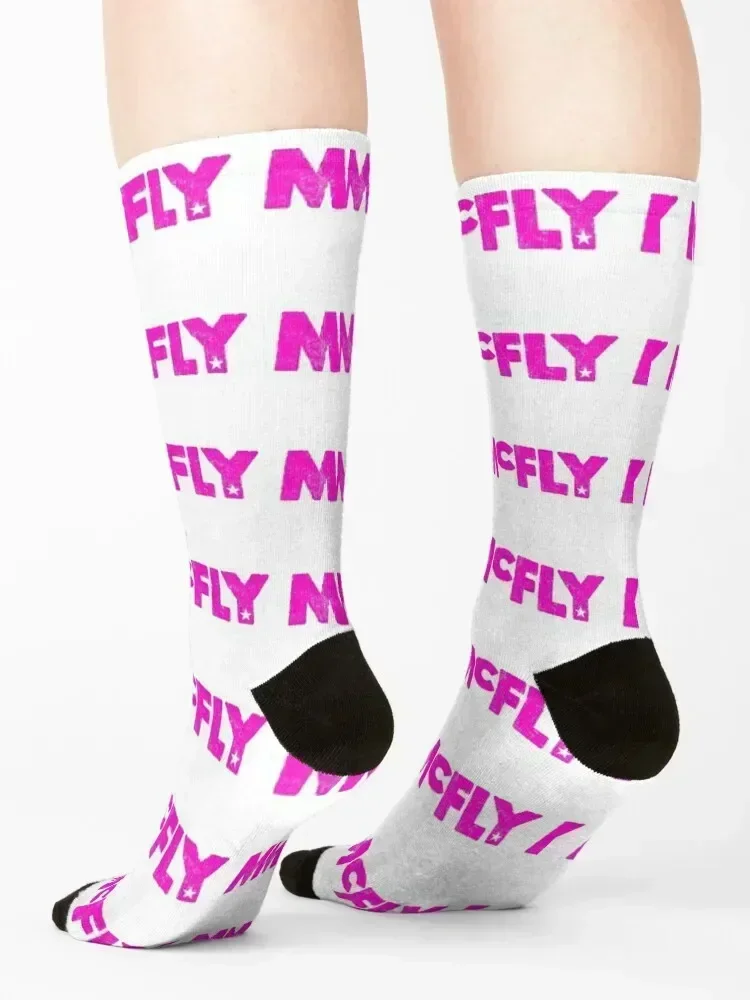 McFly Logo (pink) Socks New year's christmas gift christmass gift Hiking boots Girl'S Socks Men's