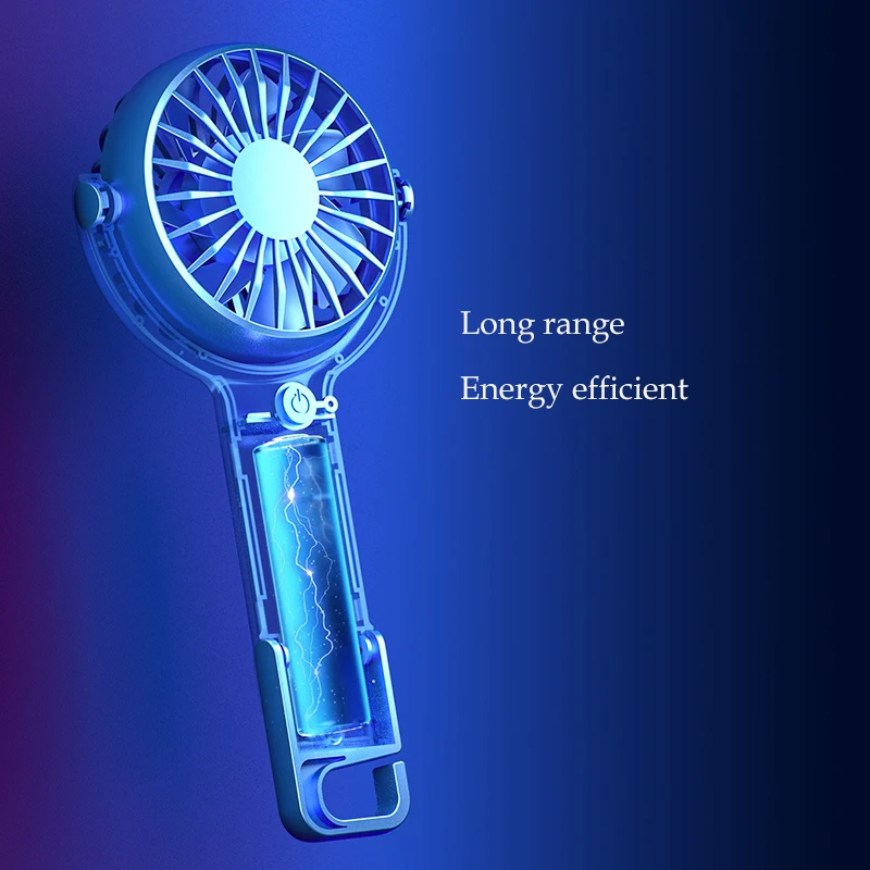 Portable Outdoor Dormitory Room Desktop with Hook USB Charging Mini Fan