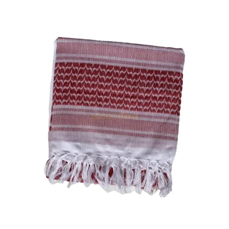 

31bf Пякотепроницаемый взрослый шмаг шмагл многоцелевой jacquard pattern keffiyeh headscarf Регулируемый религиозный шарф на
