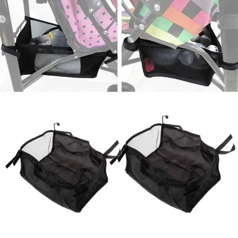 

Baby Stroller Basket Newborn Stroller Hanging Basket Large/Small Easy to Install Portable Organizer Bag for Infant Pram