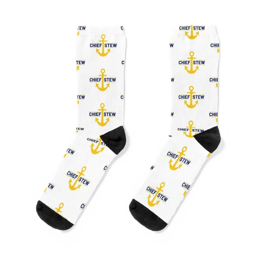 

Chief Stew (AKA Chief Stewardess) Yacht Deck Crew Socks men cotton high quality short retro Men's Socks Luxury Women's