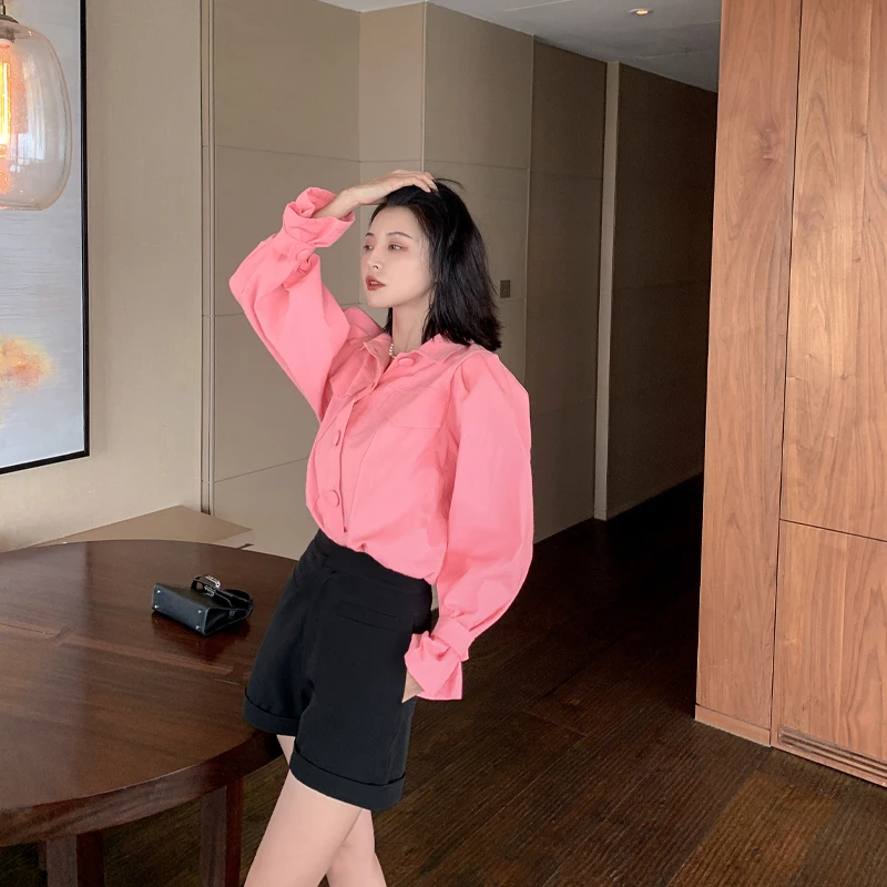 

Женские летние шорты с высокой талией, широкими штанинами, А-силуэта, новые, черно-белые, в стиле ретро, прямые, повседневные, для офиса