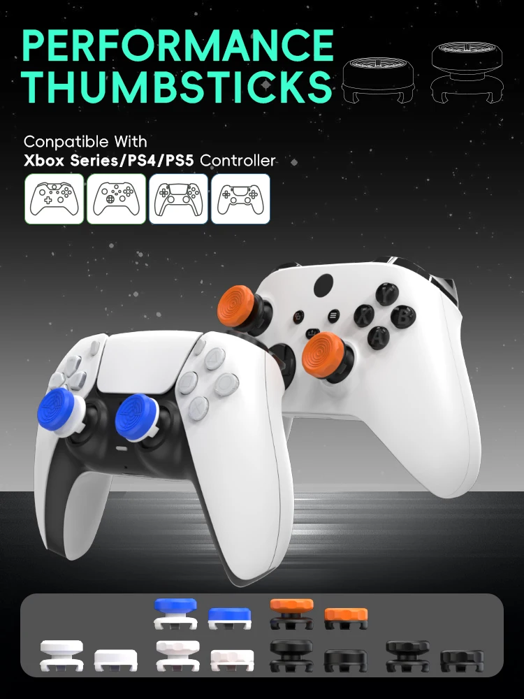 DATA FROG Replacement Joystick High Rise Freeks Compatible with 8BitDo Ultimate Controller Gaming Stick view 2