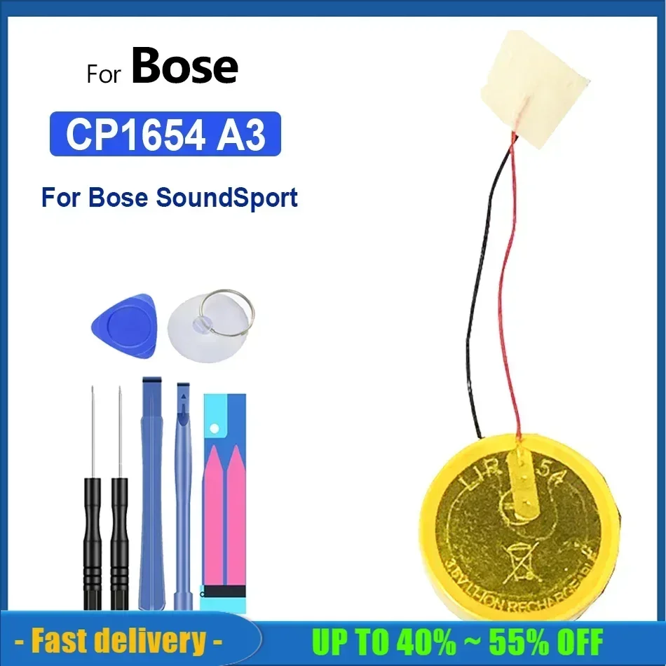 

Bateria CP1654 A3 перезаряжаемые аккумуляторы для мобильных телефонов для Bose SoundSport Wireless, soundsport Pulse 110 мАч аккумулятор для смартфона