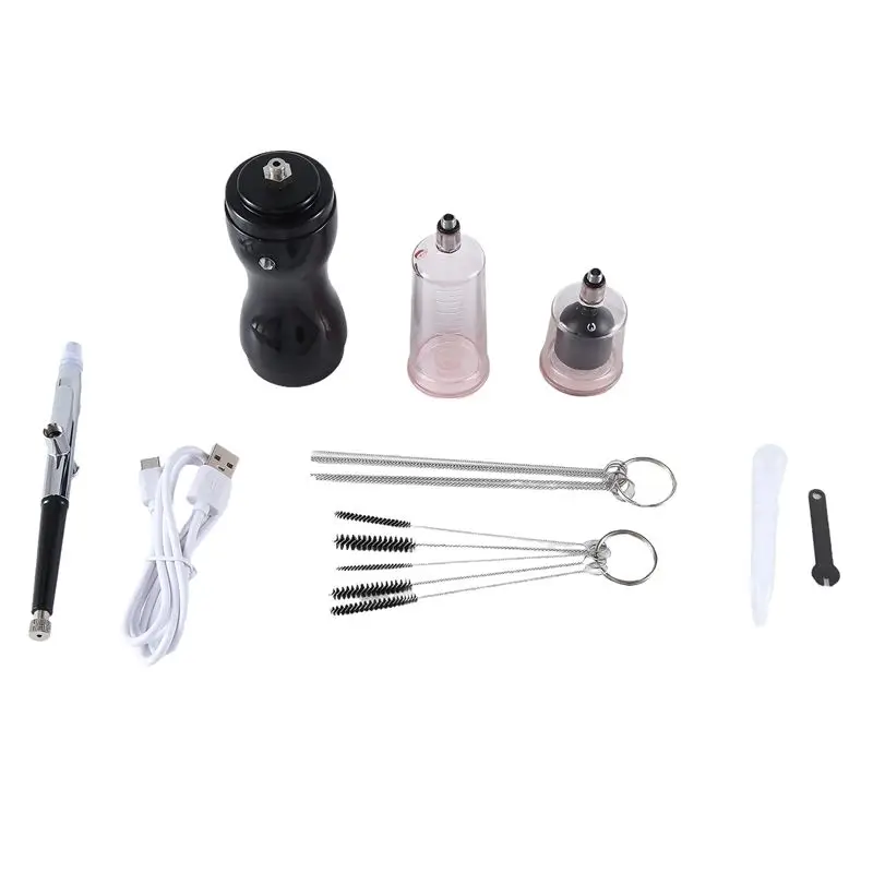 

Набор для аэрографии ABMH с компрессором 30PSI, портативный беспроводной аэрограф для DIY-росписи, декорирования тортов и печенья