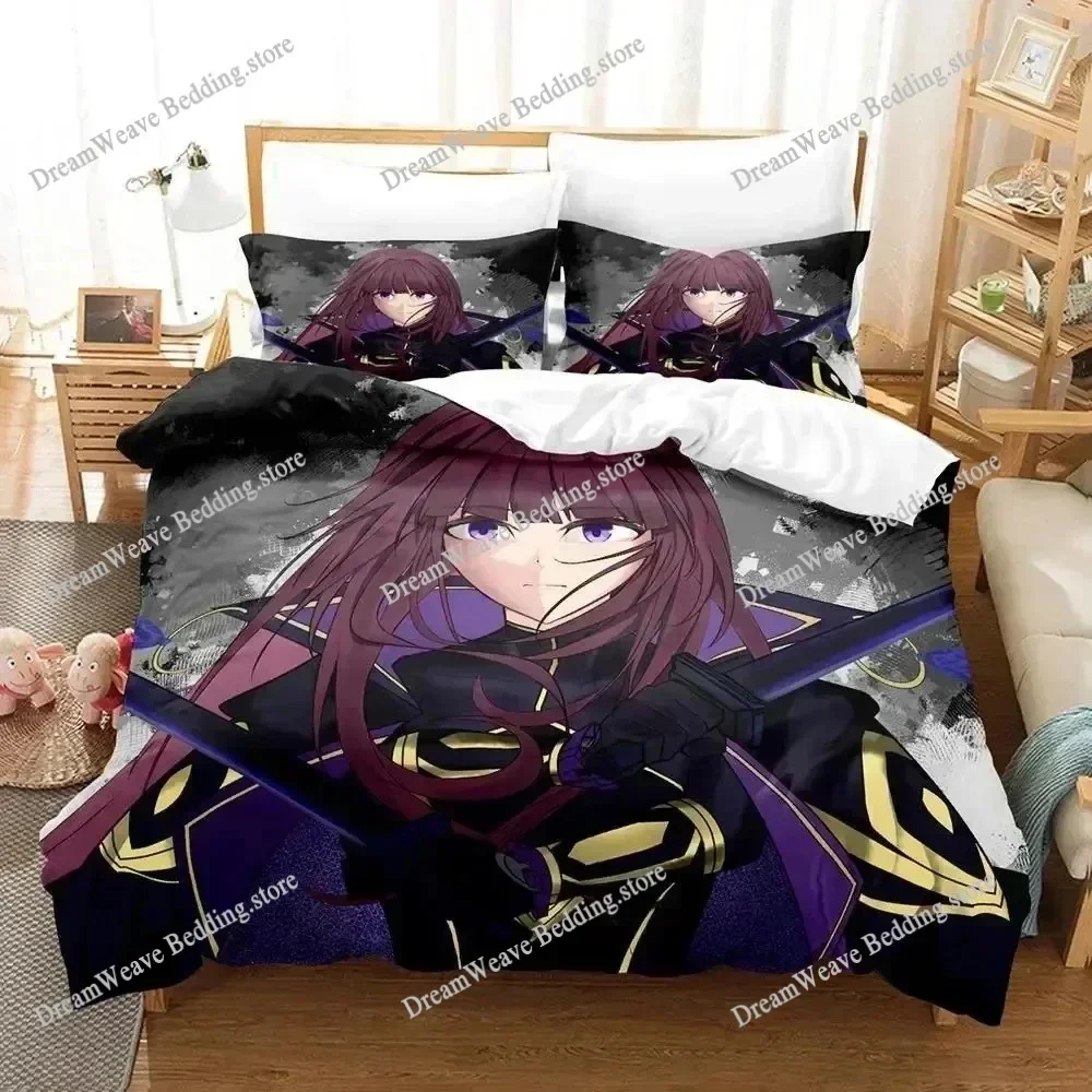 Anime Eminence in Shadow Bedding Set Polyester Quilt Cover Pillowcase Comforter King Queen Size Boys Adult Duvet Cover Bed Set