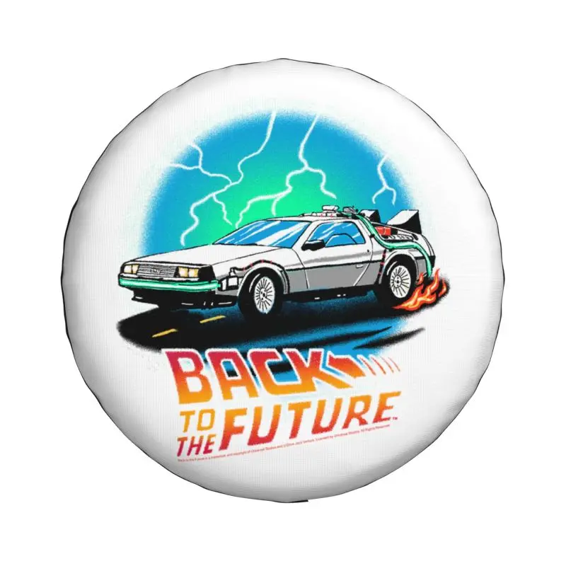 Adventure Movie Back To The Future Spare Wheel Tire Cover for Grand Cherokee Jeep RV SUV 4WD 4x4 Vehicle Accessories 14