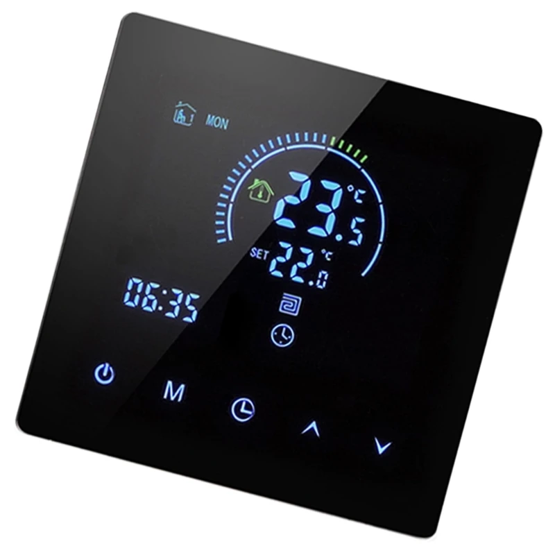 

652F 16A Intelligent Thermostat Temperature Controller LCD Display Touch Screen 7 Day Programmable Thermostats App Control