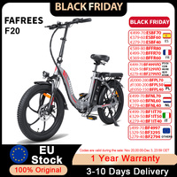FAFREES F20 Folding Electric Bicycle 20 inch Fat Tire Electric Bike 36V16AH Battery130KM Max Range Mechanical Disc Brakes Ebike