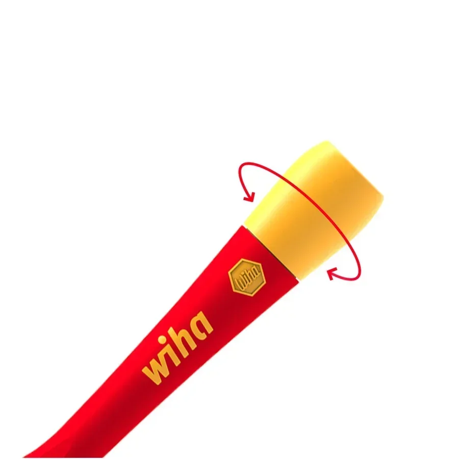 WIHA 43167 4 PCS PicoFinish®Insulated Screwdriver Set Removable Precision Electrician Tool for Slotted Phillips Pozidriv Screws