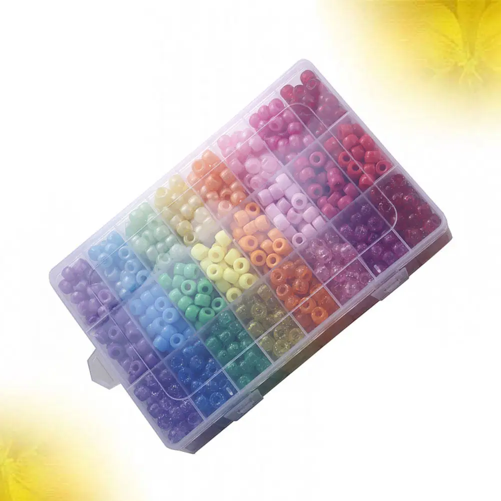 1200 pcs Beads DIY Jewelry Making Craft Bracelet Necklace Halloween Christmas New Year Craft Beads For Jewelry Making Plastic