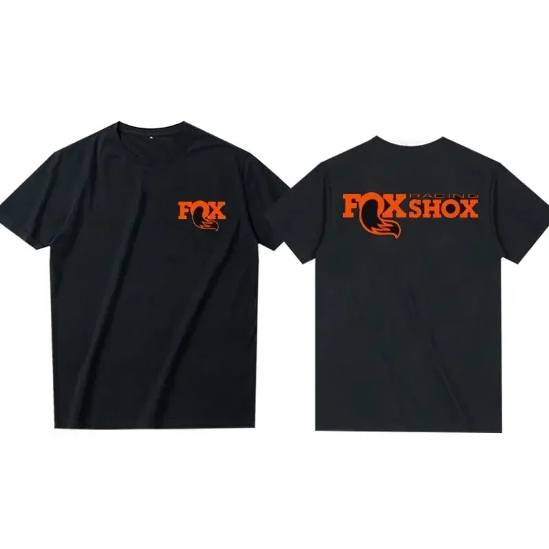 

Front Fork Team Edition Cross-country Mountain Bike T-shirt Summer Fox Racing Cotton Short Sleeved Men's and Women's Motorcycle