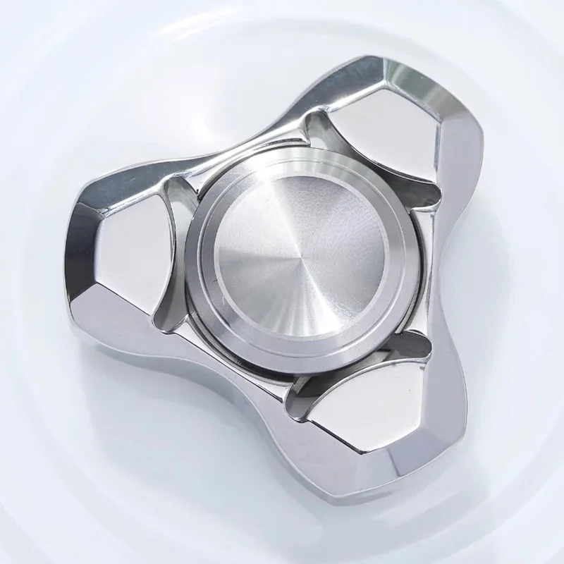 Spirit Fox 스테인레스 스틸 금속 Fidget Spinner 성인 EDC Antistress 핸드 스피너 사무실 장난감 자폐증 스트레스 릴리프 장난감 선물