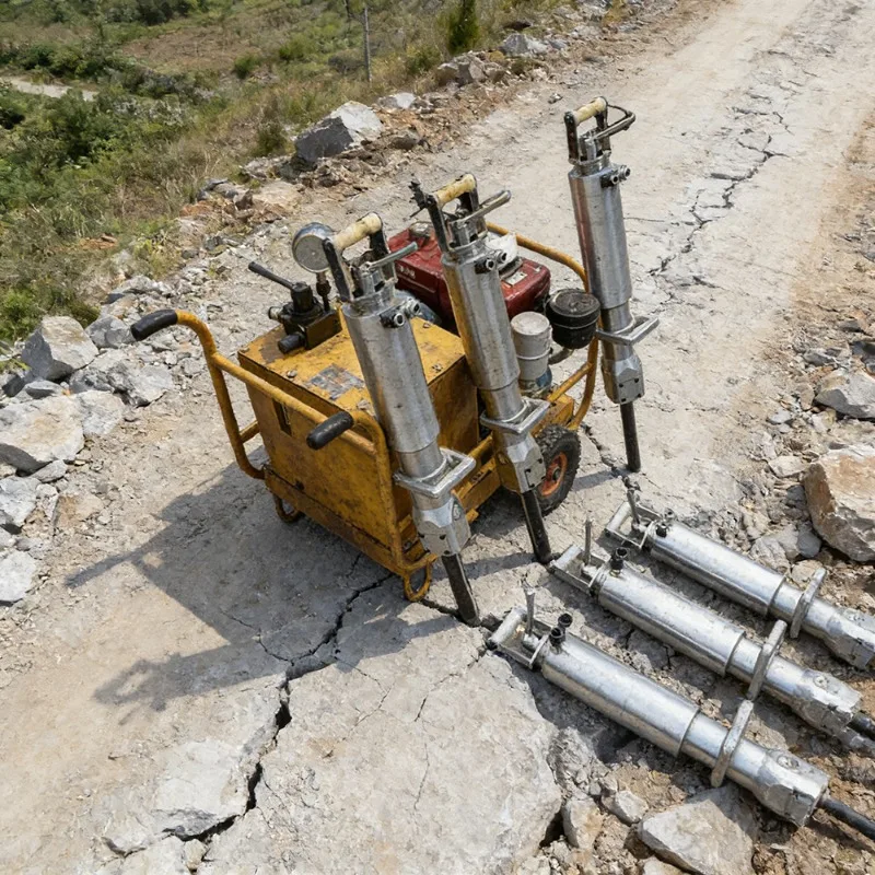 

Safety Hydraulic Stone Splitter For Hard Rock Breaking Silent Construction Equipment Professional Splitting Power Tool