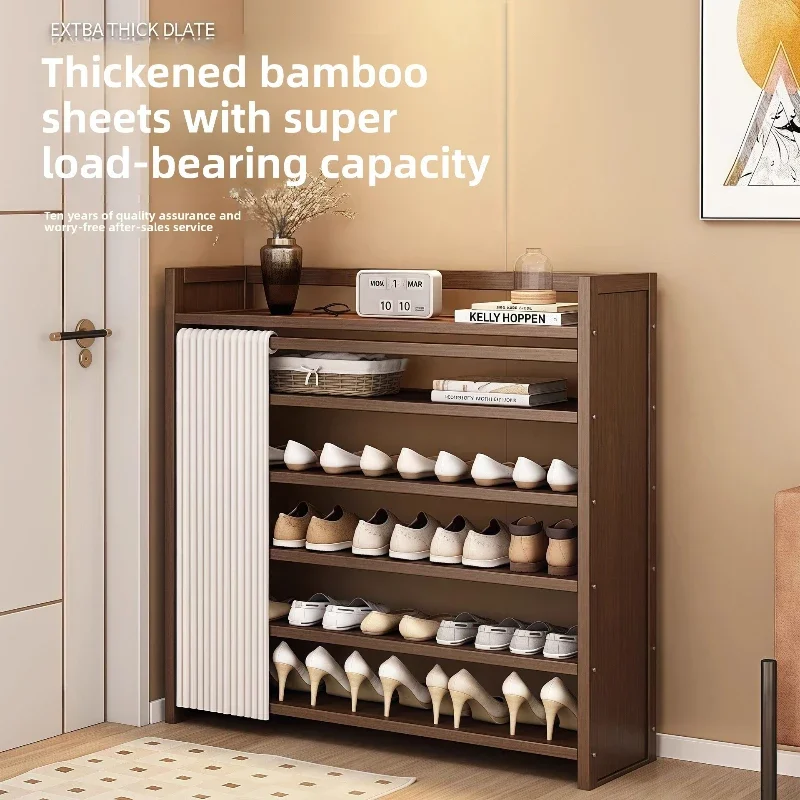 

Складная полка для обуви, не требующая установки, встроенная пылезащитная полка для хранения обуви большой емкости