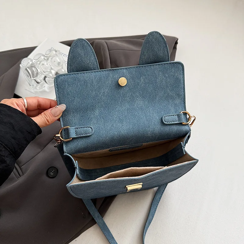 حقيبة مربعة بتصميم فريد من نوعه لعام 2025، محفظة كروس على طراز إيندي للنساء، حقيبة كتف صغيرة عصرية ومتعددة الاستخدامات #5