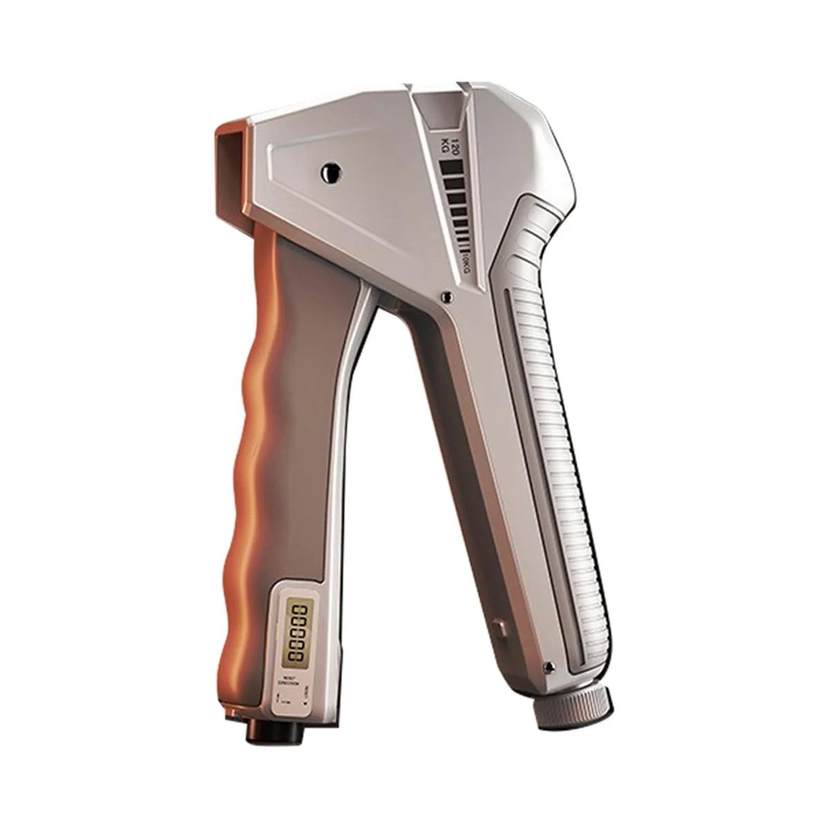 

A77I 10-120Kg Hand Grip Strengthener Resistance Finger Exerciser Smart Counting Hand Gripper for Muscle Build Gray-White