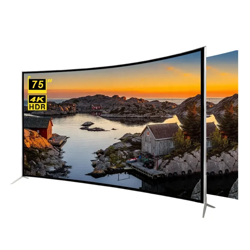 

Advanced Customization STLF ZJW Manufacturer LED Television 75 Inch With Android WebOs System 4K Curved Smart Tv for Sale