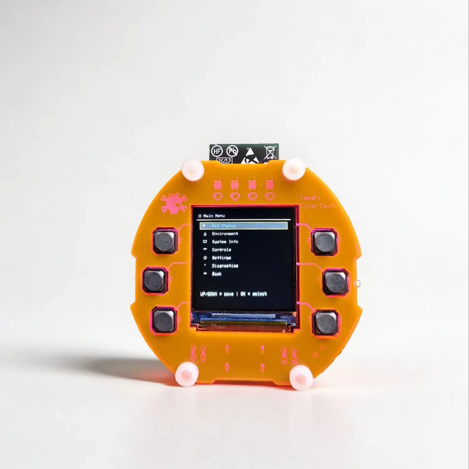 TamaFi Smart Virtual Pet New Finished Product Firmware V2.0 ESP32-S3 WiFi Interactive Electronic Pet