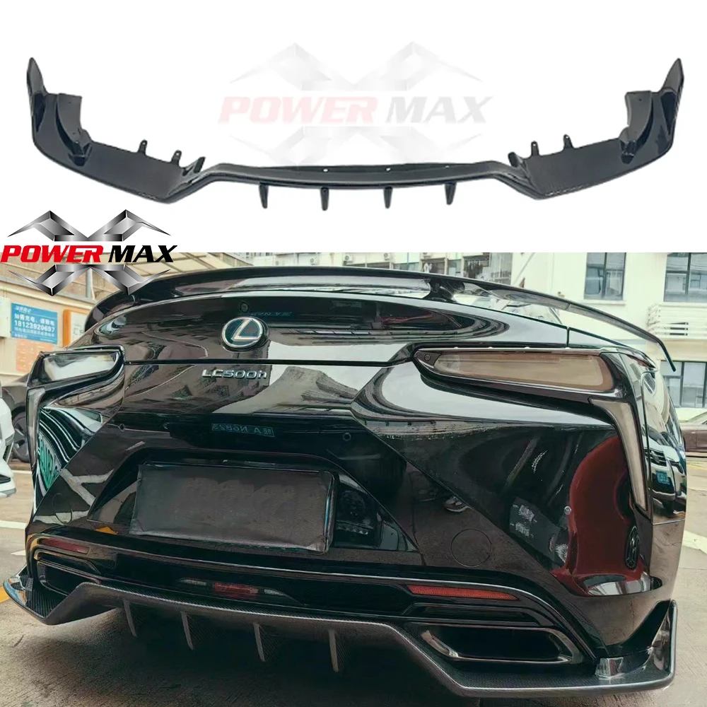 Carbon Fiber Art style Rear Diffuser for Lexus LC500 LC500H Car Body Kit Accessories Rear lip