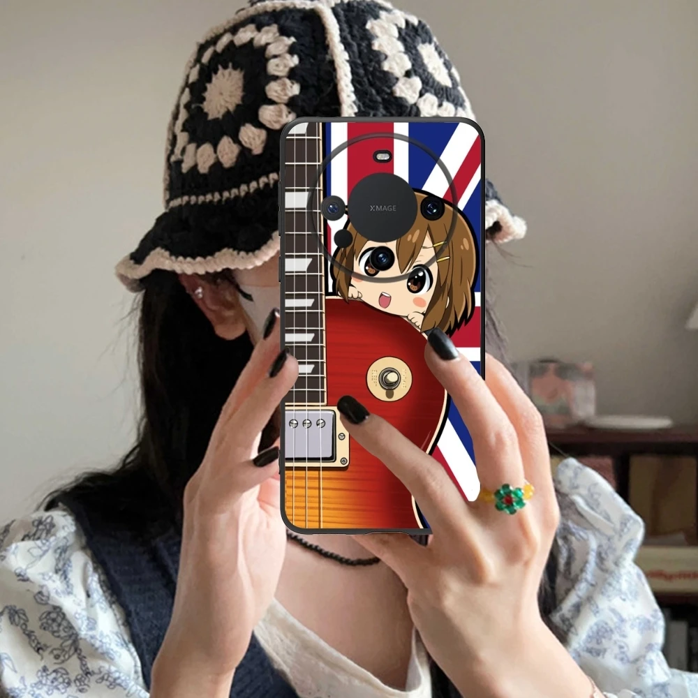 K-ON Hirasawa Yui Mobile Cell Phone Case for Huawei Mate 60 50 40 30 20 10 Pro Plus Lite E 5G Black Soft Phone Cover Shell