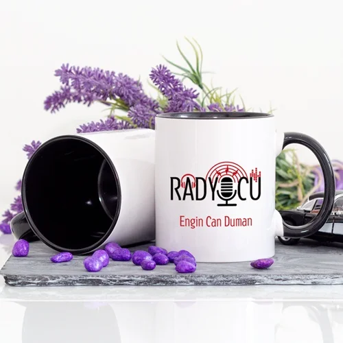 Personalized navy blue colored radiator mug cup cup