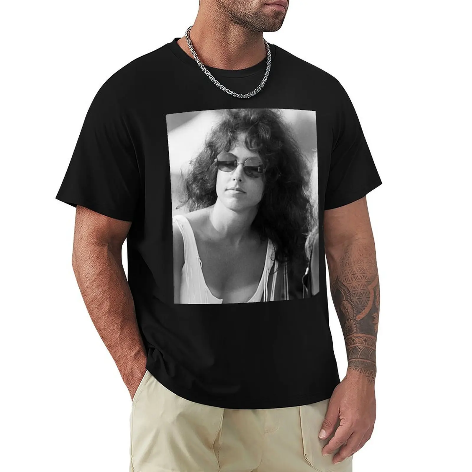 

Винтажная футболка Grace Slick, персонализированная футболка, незаменимая футболка, мужская футболка