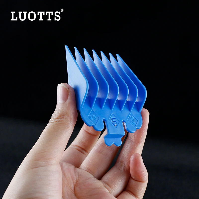 10Pcs Limit Comb Set Electric Push Scissors Caliper Tool Colorful Black Hair Cutter Kit Positioning Comb Hair Styling Tools