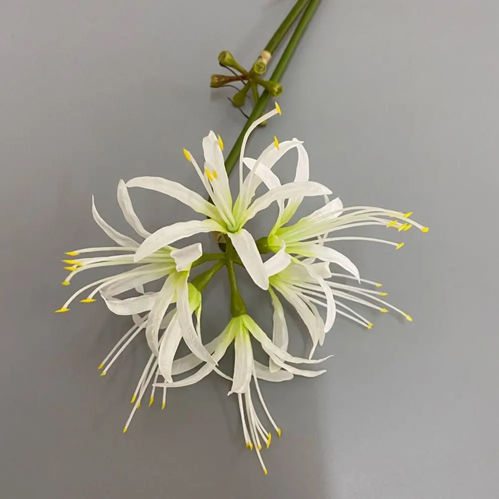 

60cm Artificial Higanbana Flower Branch Handmade Beautiful Silk Equinox Flower Real Touch Plastic Fake Flower Home Garden Decor