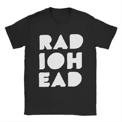 Men Radiohead T Shirts 100% Cotton Tops Awesome Short Sleeve O Neck Tee Shirt Summer T-Shirt