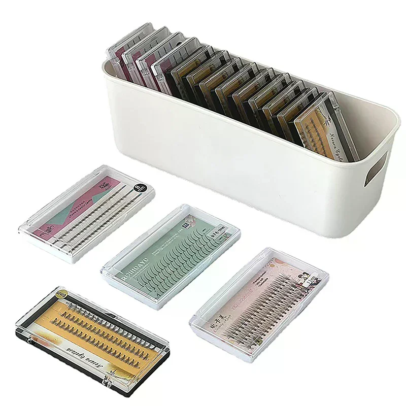 1Pcs S/L False Eyelash Storage Box For Eyelash Extension Tool Organizer Lash Accessories Cosmetic Makeup Tools Storage Box