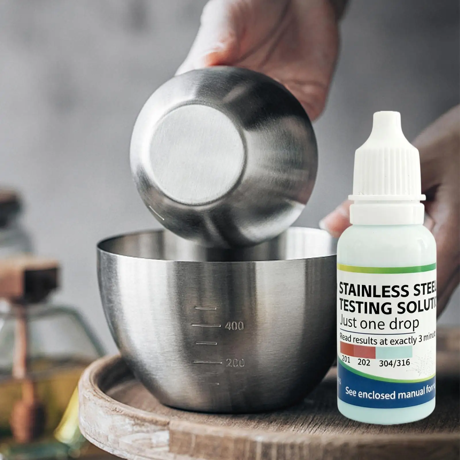 15ml Stainless Steel Test Liquid Reagent Manganese Detection Portable Stainless Steel Testing Liquid For Kitchen Metal Recycling