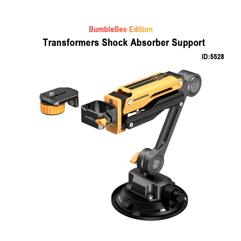 SmallRig Transformers Shock Absorber Support (BumbleBee Edition)-5528, compatible with DJI Pocket 3,GoPro HERO13,and Insta360 X4