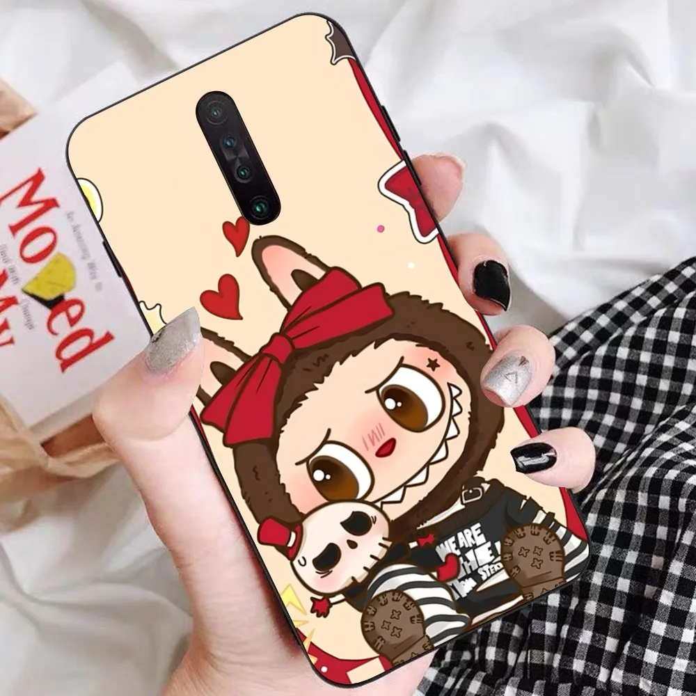 New K-Kawaii Cute L-Labubu Phone Case For Redmi 5 6 7 8 9 10 plus pro 6 7 8 9 A GO K20 K30 K40 pro plus F3 Fundas